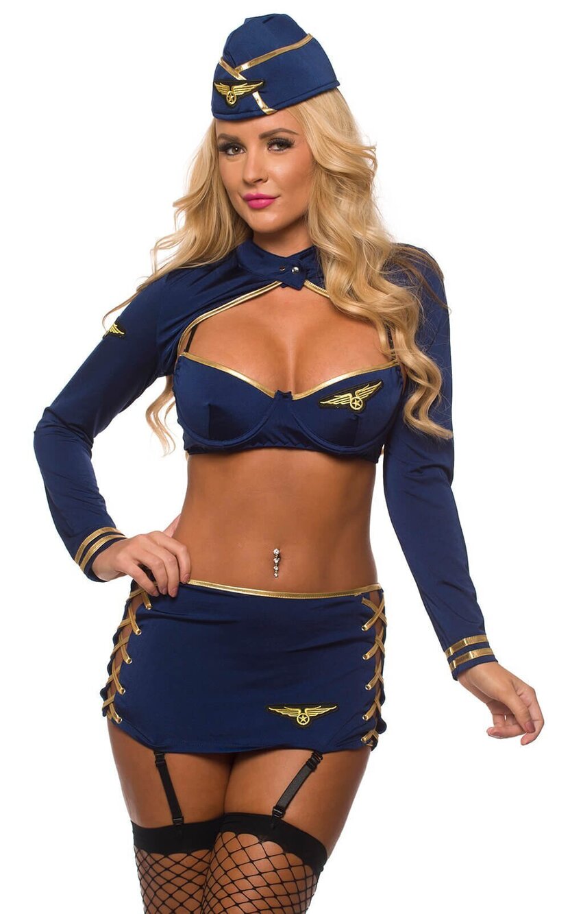 8480 Sexy Pilot 2 Piece Cami Set Cockpit Cutie Air Force Costume Extra